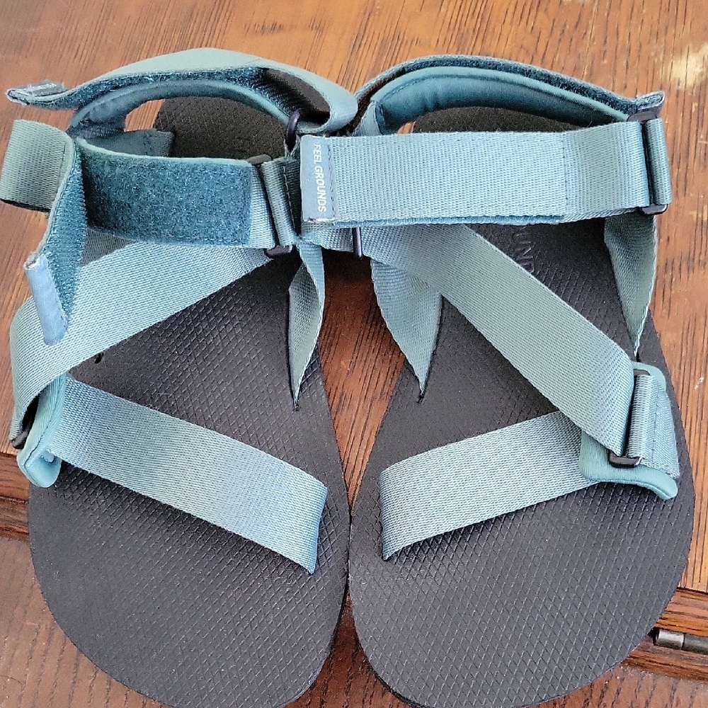 Teal Strappy Sandals